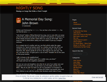 Tablet Screenshot of nightlysong.com